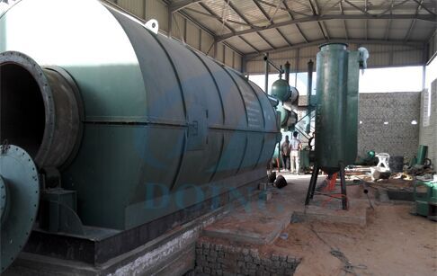 The waste tyre pyrolysis plant Installation in Egypt