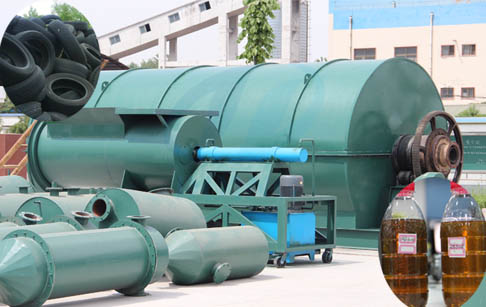 Waste tire to oil recycling machine