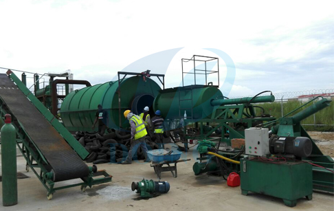  Panama installation waste tyre recycling pyrolysis plant 