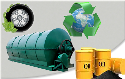 12T pyrolysis plant recycling waste tires to fuel oil