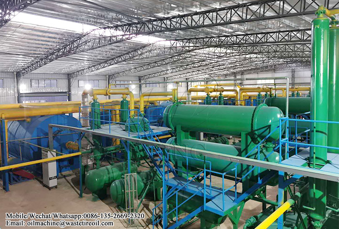 tyre pyrolysis plant project