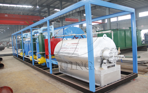 China Taiwanese customer bought a 500kg waste plastic recycling pyrolysis plant from Doing Company