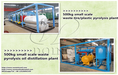 A New Zealand customer ordered one set of 500kg waste tyre pyrolysis plant and the other is waste oil distillation plant