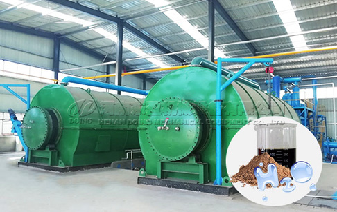 A Colombian customer successfully purchased 4 sets of oil sludge pyrolysis machines from DOING