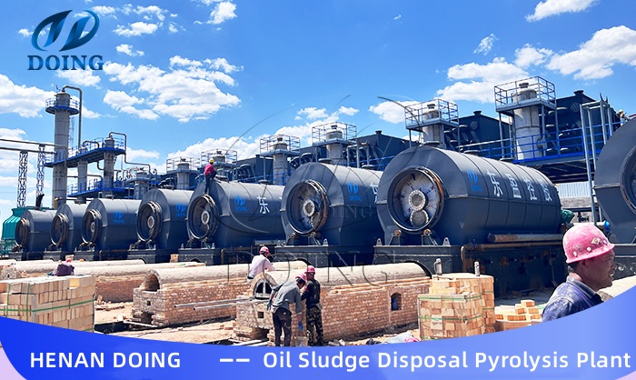 Oil sludge treatment pyrolysis plant project