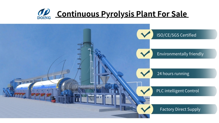 Advantages of DOING continuous pyrolysis machine
