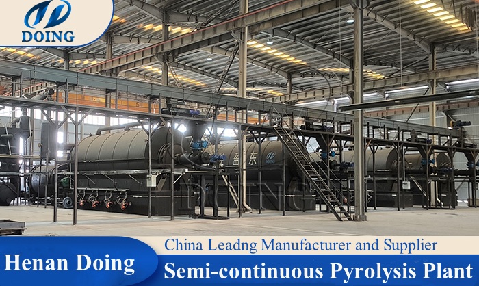 semi-continuous pyrolysis plant in China