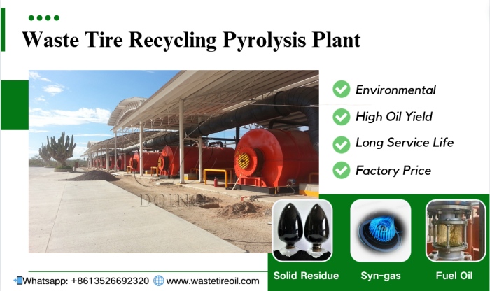 DOING waste tyre pyrolysis plant for sale