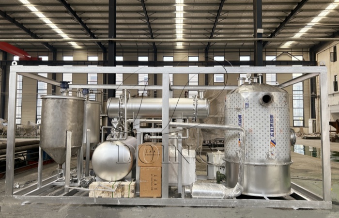 DOING mini pyrolysis oil refining unit DOING waste plastic to fuel unit
