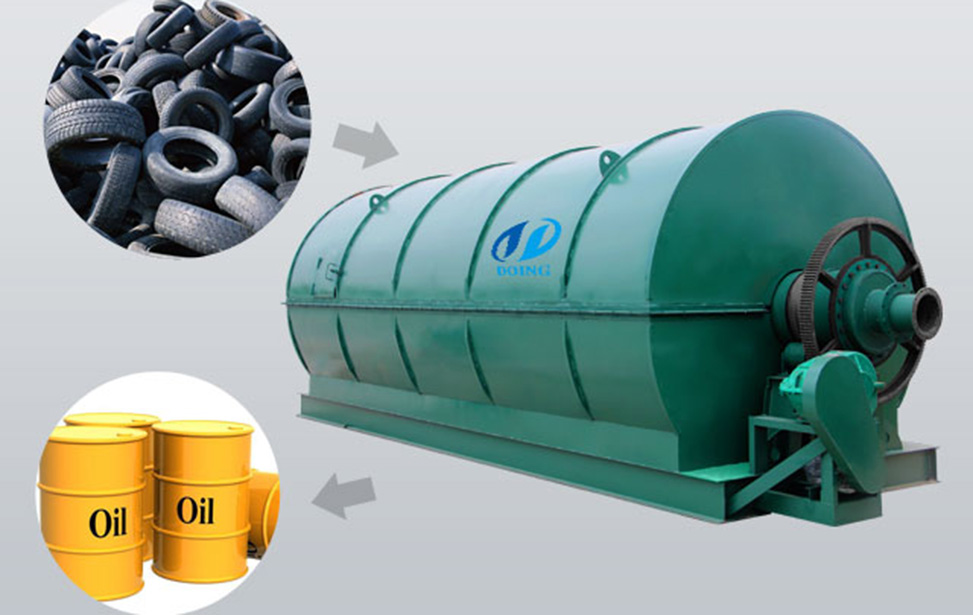 5th generation waste tire/plastic recycling machine