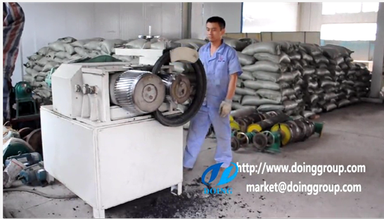 Waste tyres steel wire rolling separator running machine