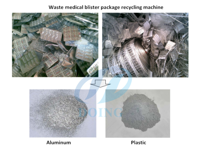 medical blister recycling machine