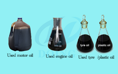 Vacuum distillation of used oil 