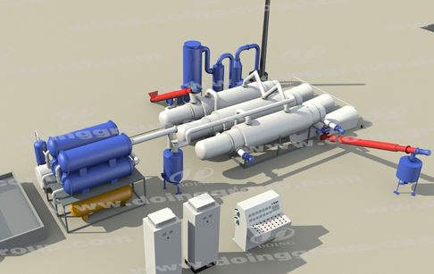 automatic pyrolysis plant