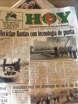 tyre pyrolysis plant in Mexico